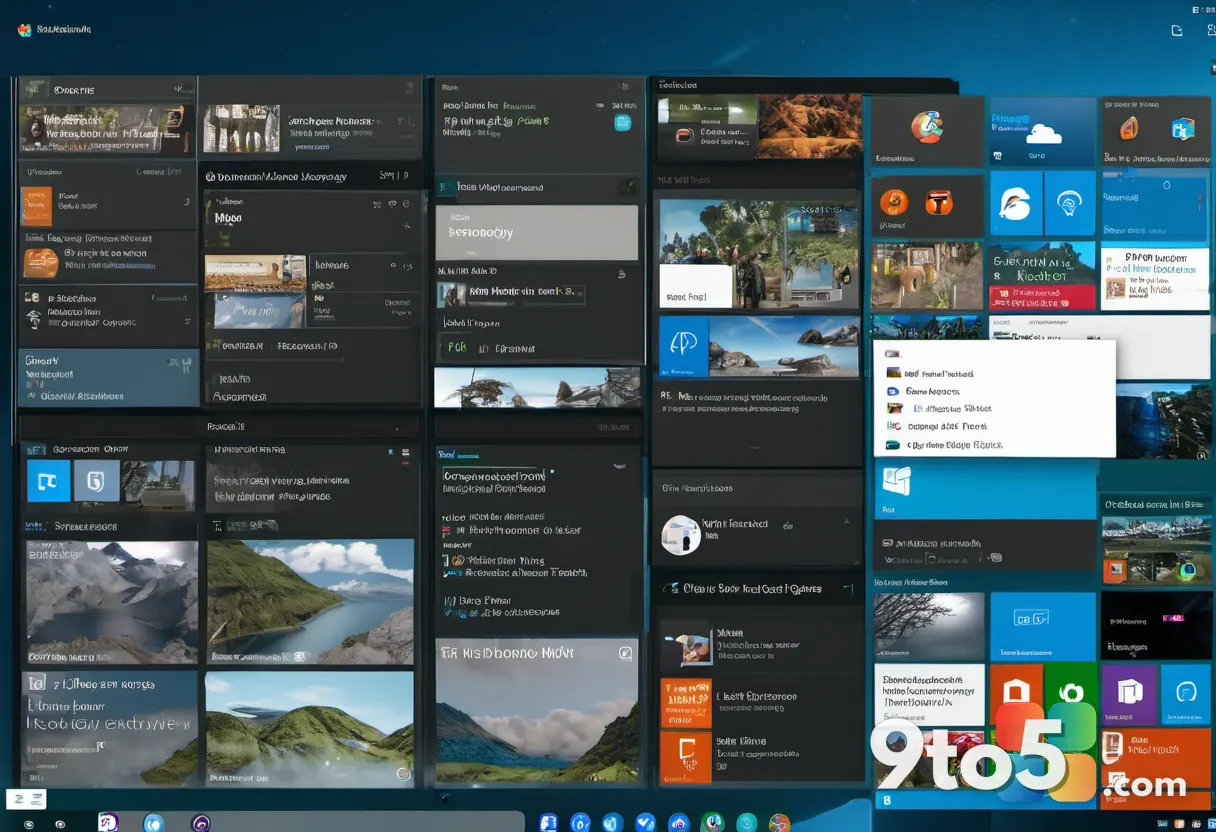 Top-down photo of a tablet displaying the Windows 11 Start menu's recommended apps section with tidy tiles, cool blue pa