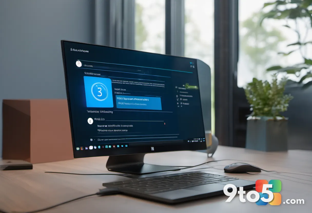 A close-up of a Windows 11 Settings screen showing a certificate rollout progress bar with a circular refresh arrow, sof