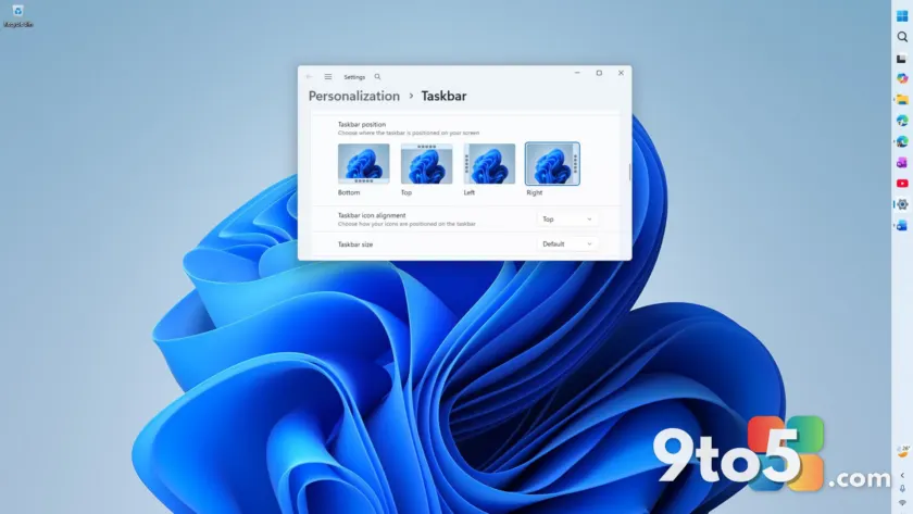 Windows 11 Finally Restores the Movable Taskbar After Five Years