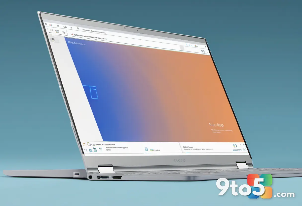 A close-up of a laptop screen showing the Windows Personalization Colors dropdown with Light, Dark, and Custom options, 