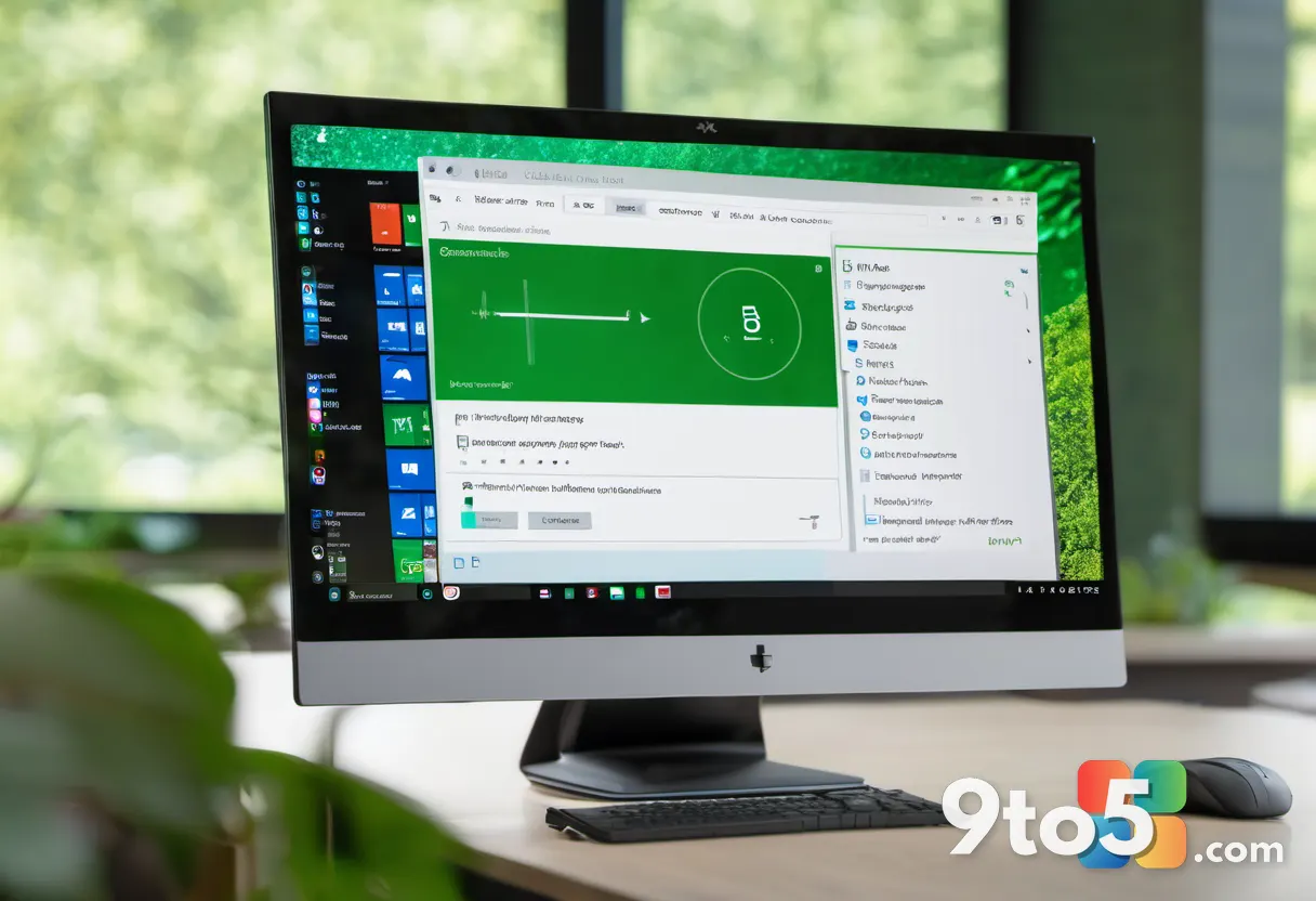 A close-up of a computer monitor showing the Windows Security app window with the Microsoft Defender Antivirus protectio
