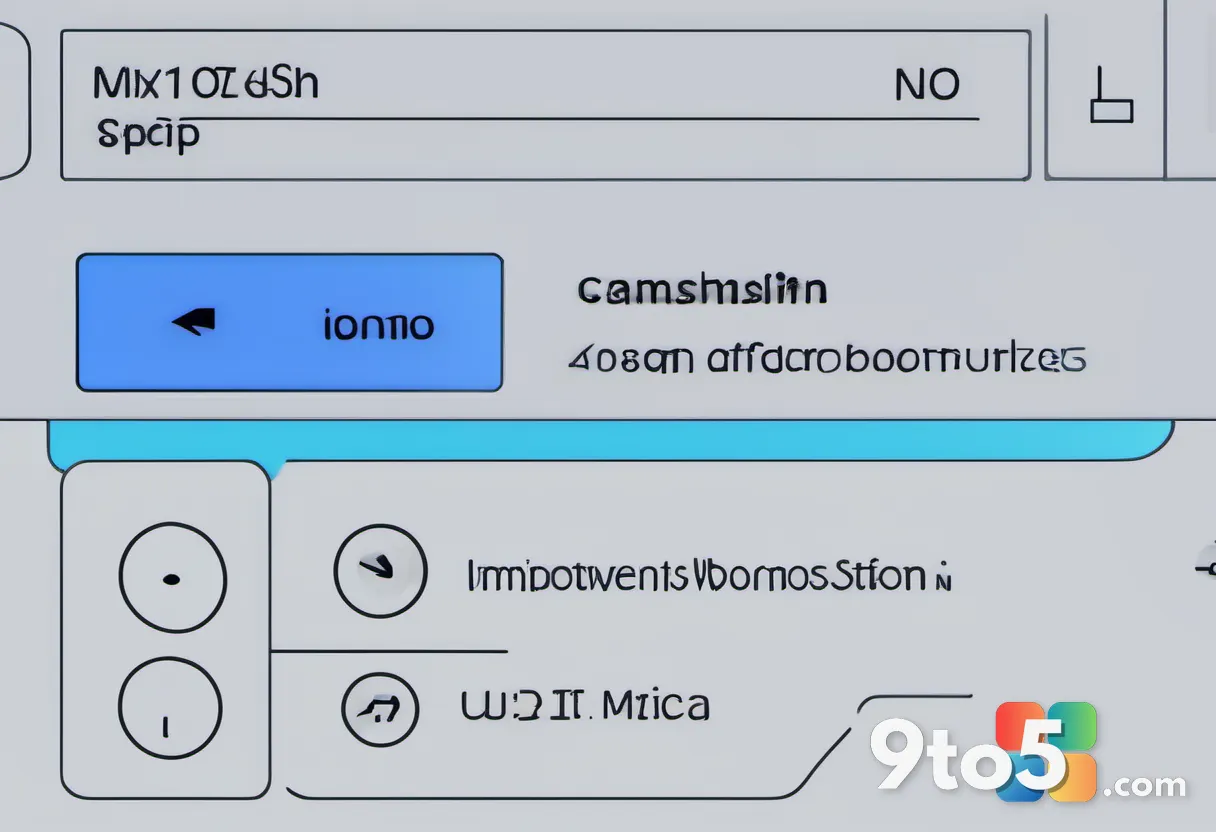 A close-up of a software settings toggle switch in the off position on a screen, glowing blue accent against a dark inte
