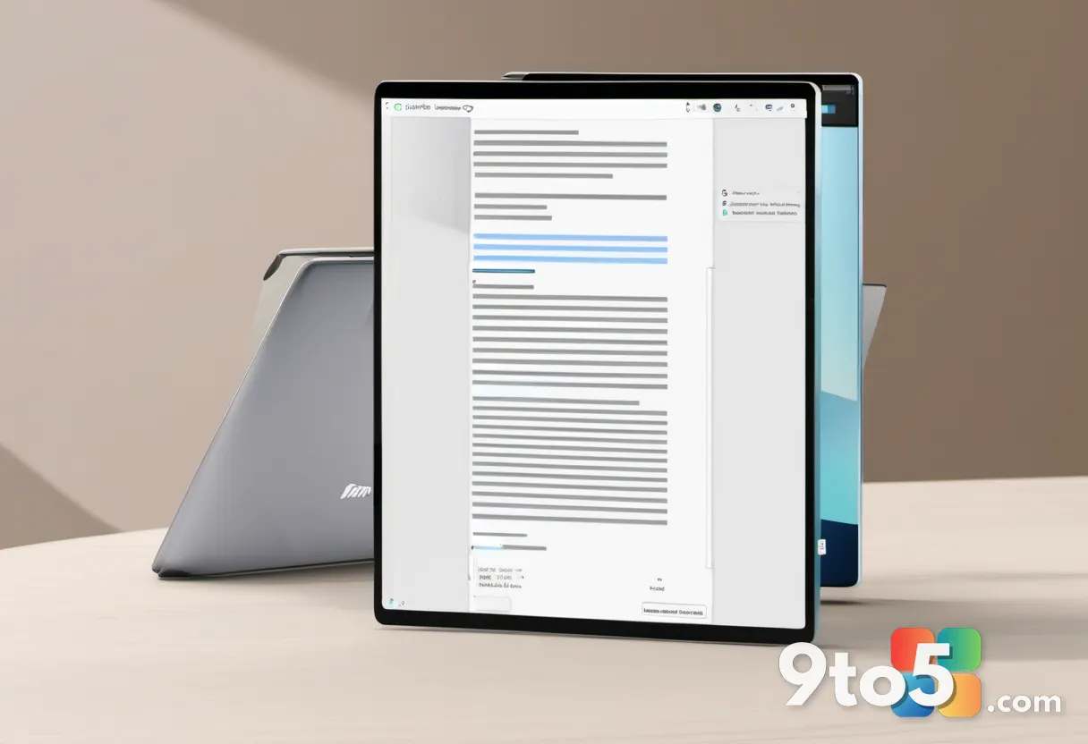 A PDF file icon and a Word document icon side by side on a desk, with a randomly generated filename label floating betwe