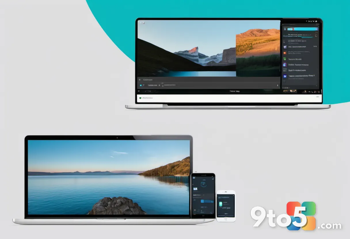 A split-screen composition showing the Chrome and Edge browser icons on either side with a simple analog clock floating 