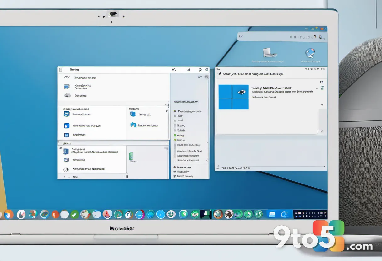 A close-up illustration of a Windows 11 Settings window on the Multitasking page, with a highlighted toggle switch for t