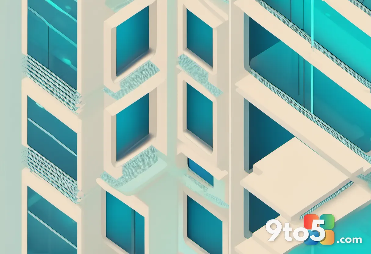 Abstract illustration of three stacked layers or lanes representing software testing channels, blue and teal gradient, m