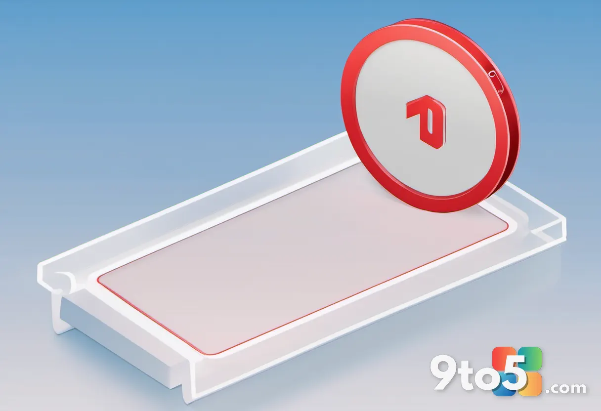 A close-up illustration of a paperclip attachment icon with a red prohibition circle-and-slash overlay on a soft blue gr
