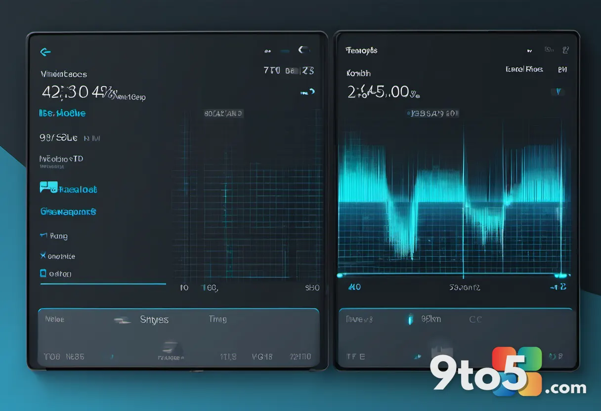Two mirrored voice waveforms on a dark tech background, one solid and one glowing cyan, representing rapid voice cloning