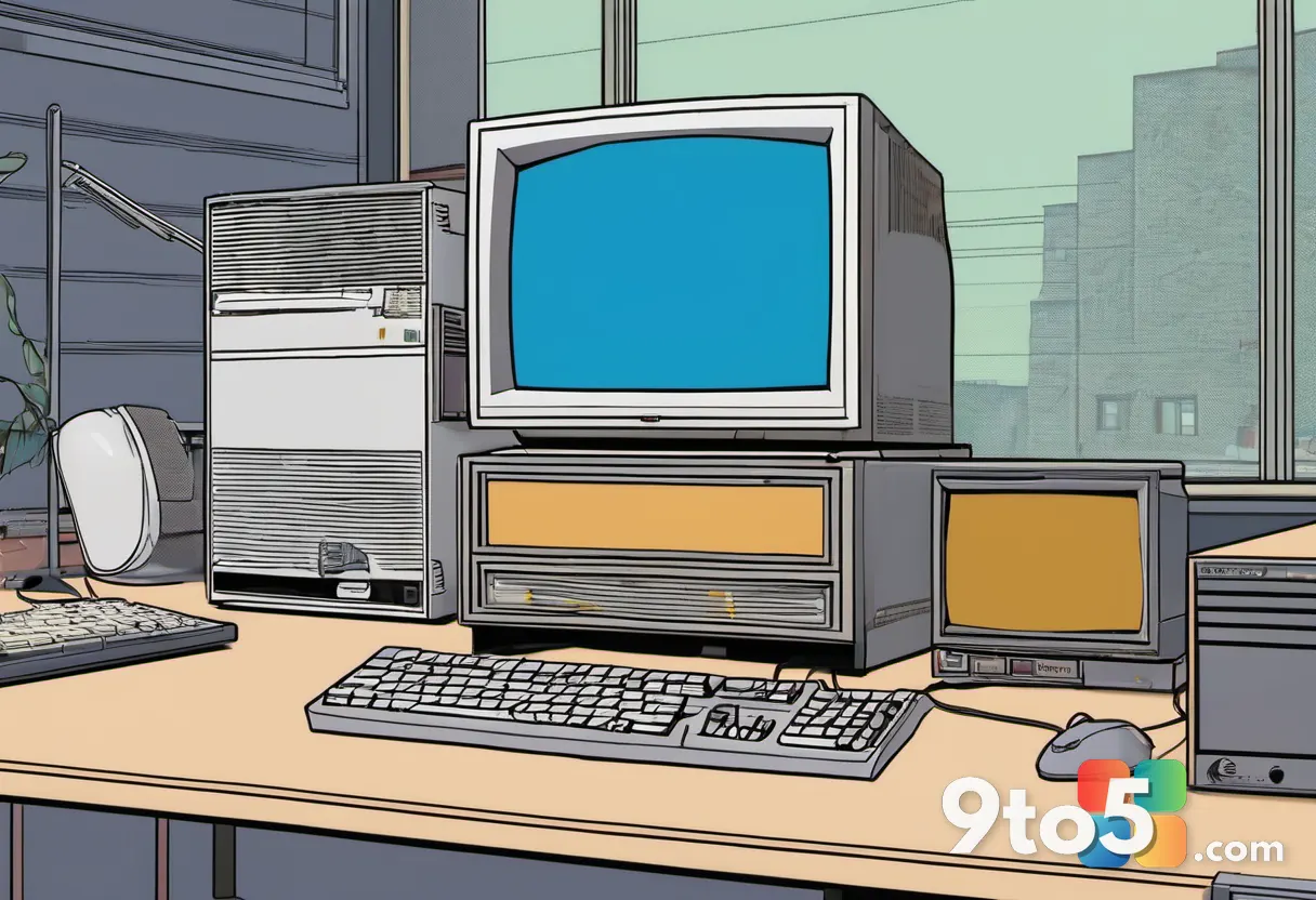A nostalgic 1990s-era computer screen displaying the classic retro Microsoft Paint program with its vintage toolbar and