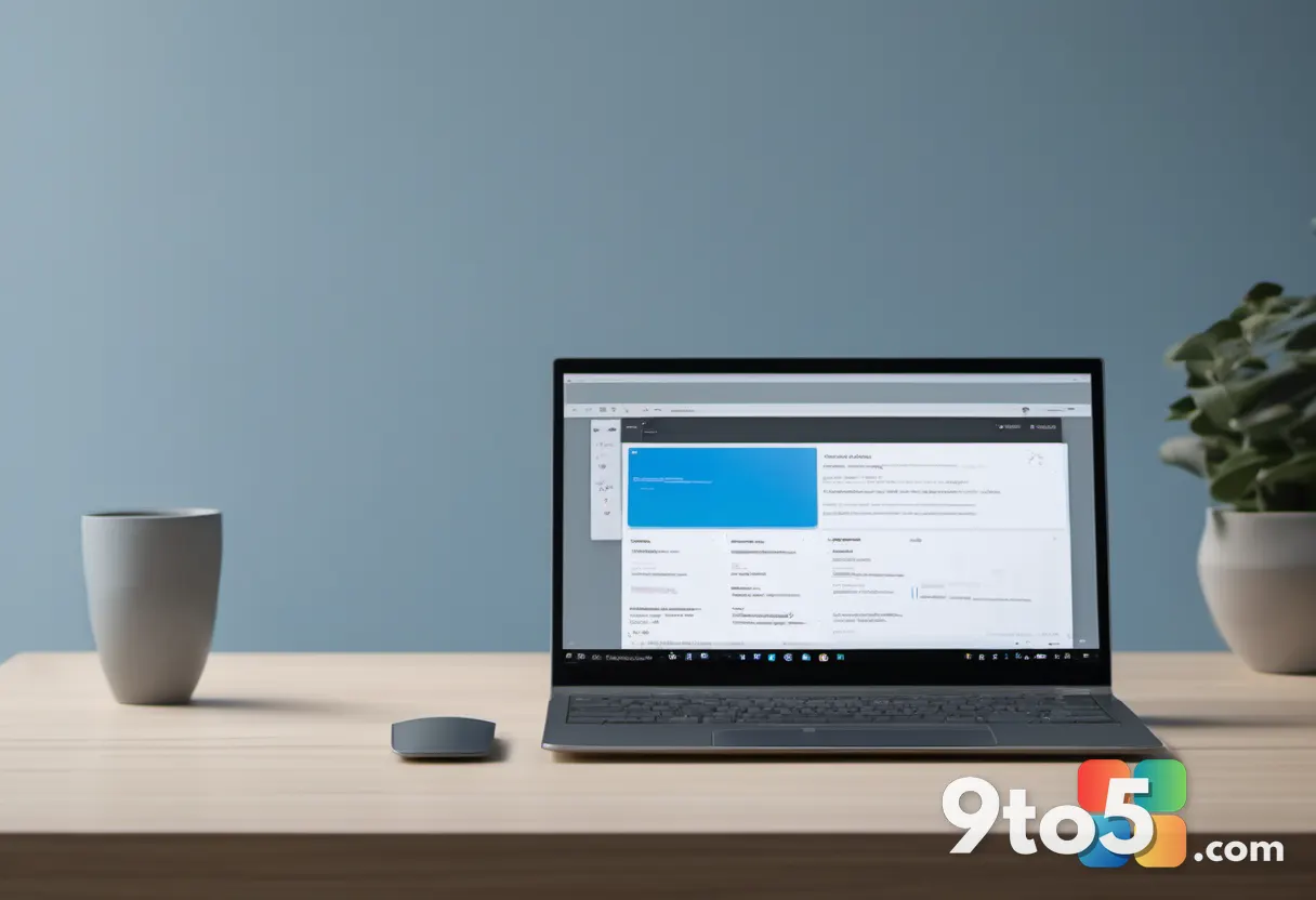 A person sitting at a wooden desk looking slightly concerned while viewing an email application on their laptop, soft na