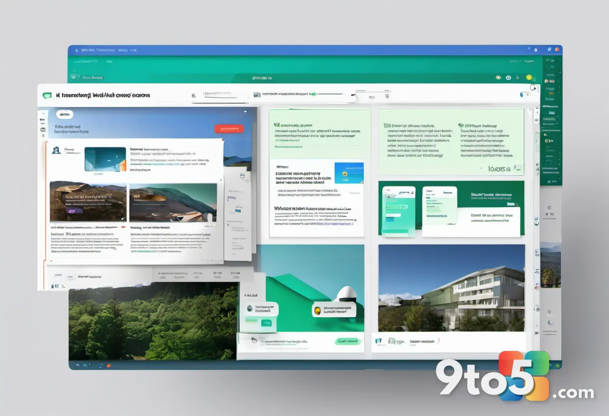 A split-screen editorial graphic showing a cluttered webpage transforming into a clean version with ads and banners remo