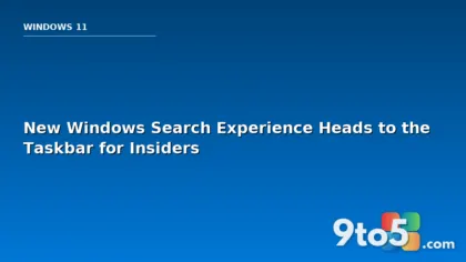 New Windows Search Experience Heads to the Taskbar for Insiders