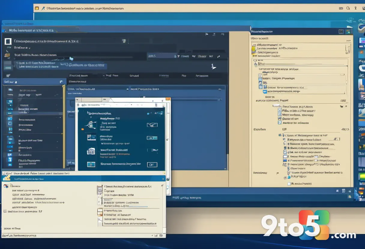 A stylized registry editor window on a dark Windows desktop, with a small File Explorer icon and a checkmark, suggesting
